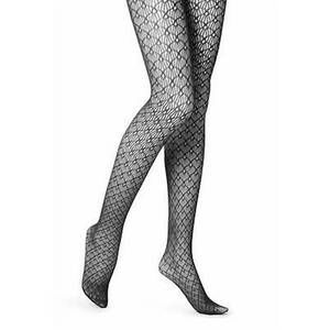 NEW HUE shell net tights in black